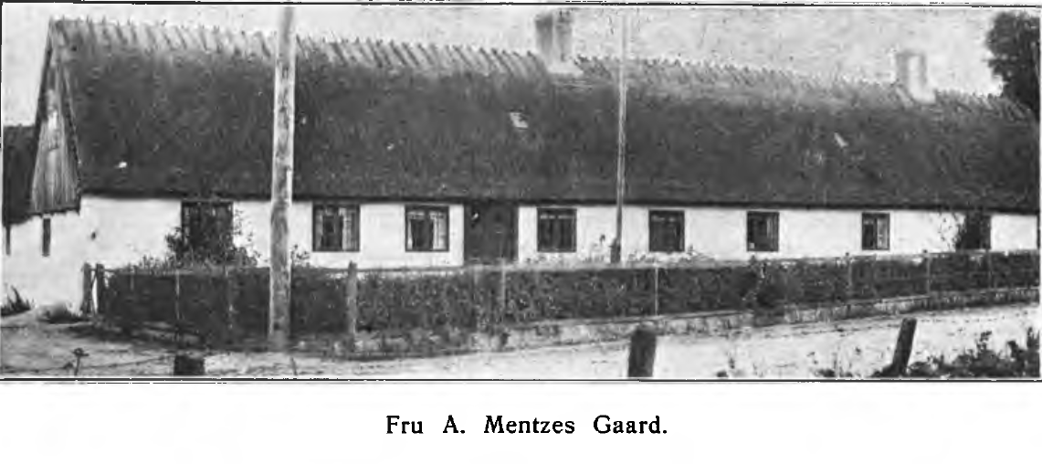 Mentzes gård, ca. 1915.